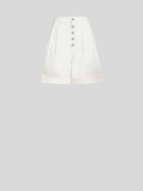 Etro COTTON BERMUDA SHORTS WITH BUTTONS