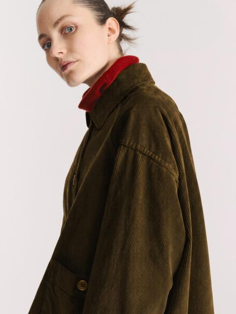 CASEY/CASEY DRAYS TRAVAIL JACKET - H CORD - MOSS