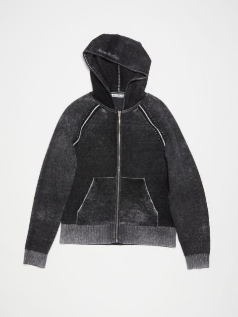 Acne Studios Hooded zipper sweater - Black
