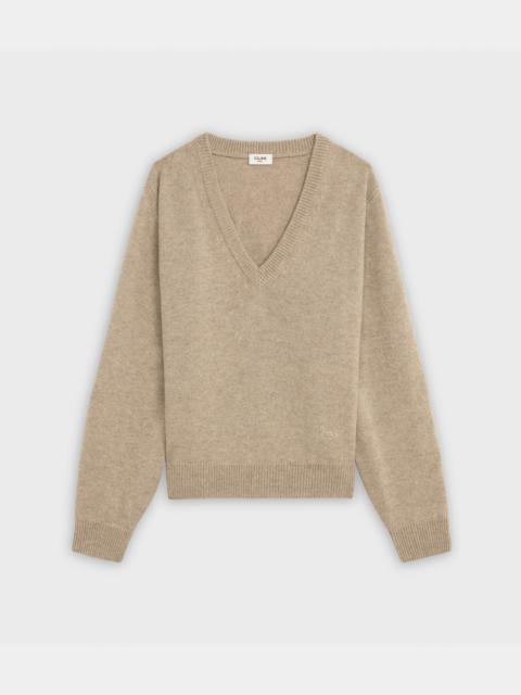 CELINE V-NECK SWEATER SULKY ICONIC IN CASHMERE