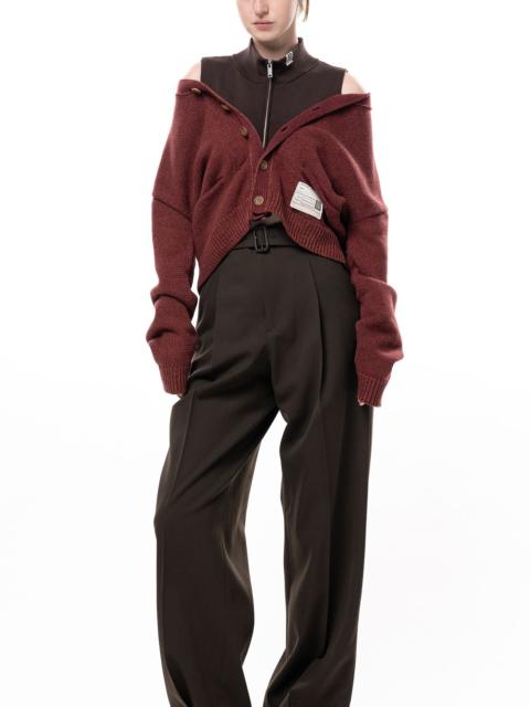Maison MIHARAYASUHIRO Shifted Layer Knit Cardigan
