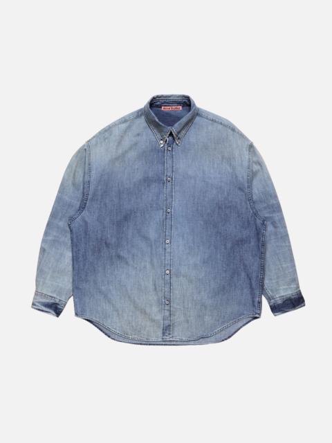Acne Studios Denim button-up shirt - Mid Blue