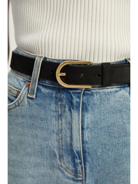 KAREN MILLEN Suede Rounded Buckle Belt