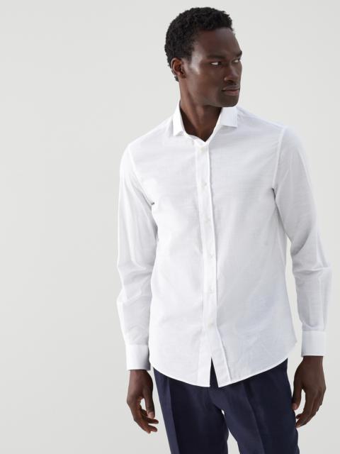 Lightweight Oxford easy fit shirt with spread collar
