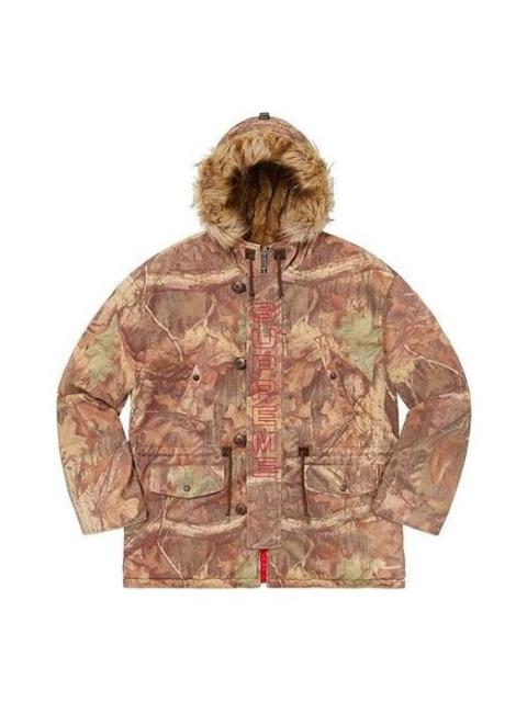 Supreme FW19 Week 15 Spellout N-3B Parka Jacket 'Brown' SUP-FW19-10800