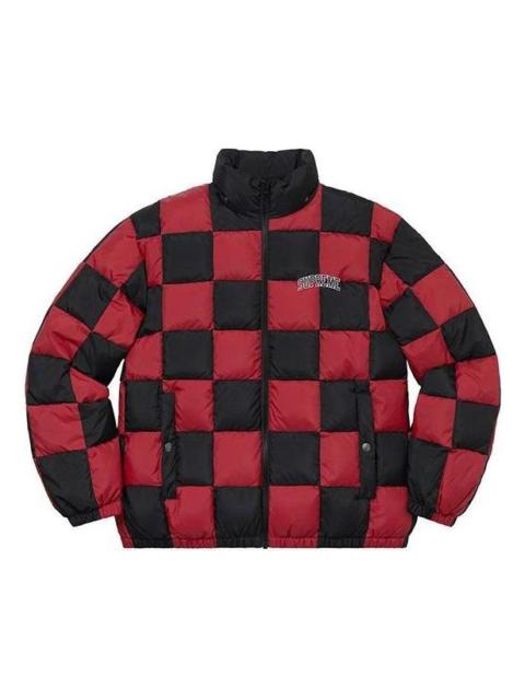 Supreme FW19 Week 17 Checkerboard Puffy Jacket 'Red' SUP-FW19-10891