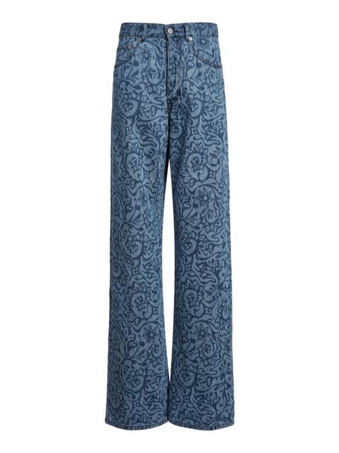 Dries Van Noten Peyton High-Rise Wide-Leg Jeans