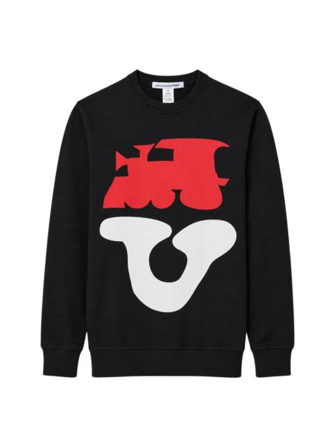 Comme des Garçons SHIRT Abstract Print Crewneck Sweatshirt