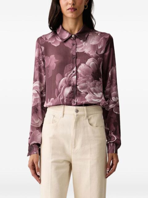 GUESS USA floral-print long-sleeve shirt