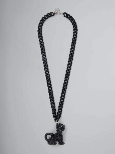 Marni ENAMELLED NECKLACE WITH DOG CHARM