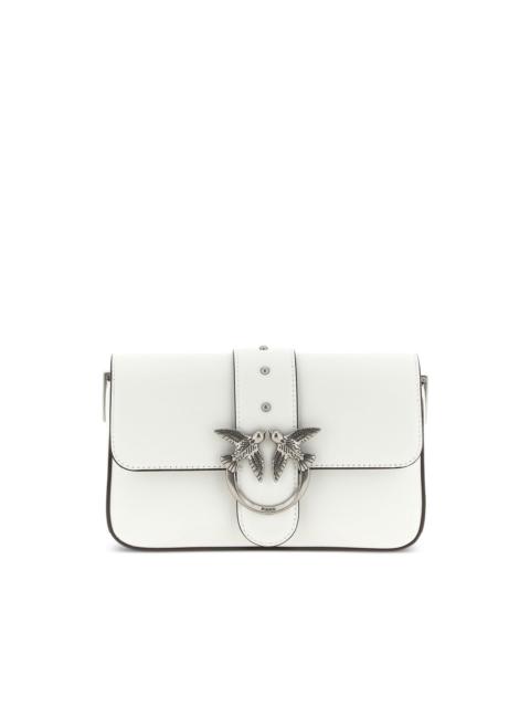 PINKO studs buckle leather shoulder bag
