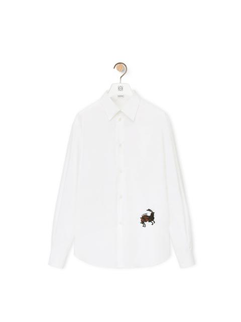 Loewe Rabbit embroidered shirt in cotton