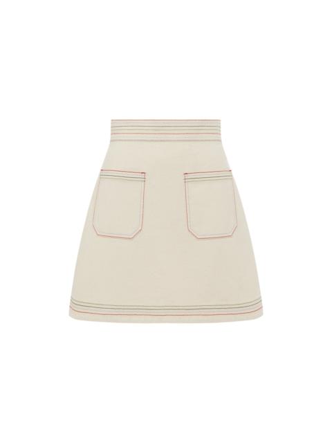ALÉMAIS Norma Denim Mini Skirt