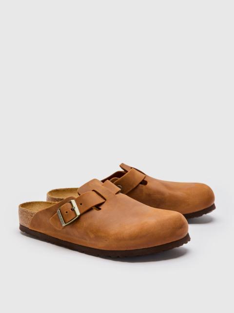 BIRKENSTOCK Boston Clog in Cognac Oil Leather