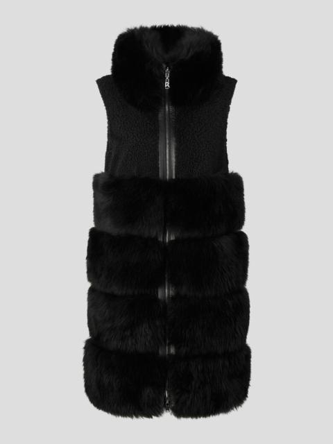 BOGNER Lima Reversible lambskin waistcoat in Black