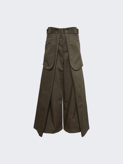 X Shayne Oliver  Wrap Pant Khaki