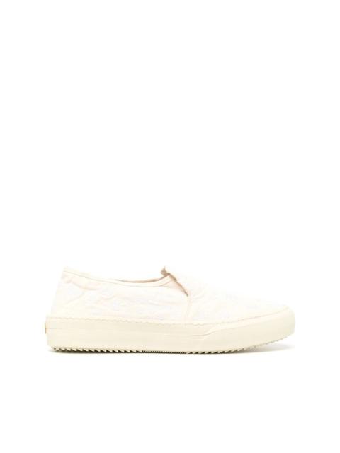 Rhude embroidered-design boat shoes
