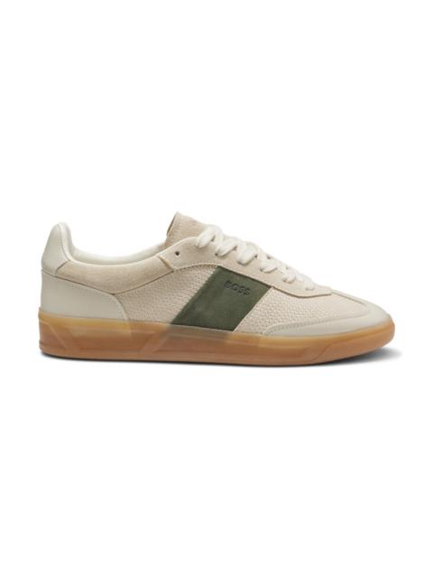 BOSS SNEAKERS IN LEATHER AND SUEDE