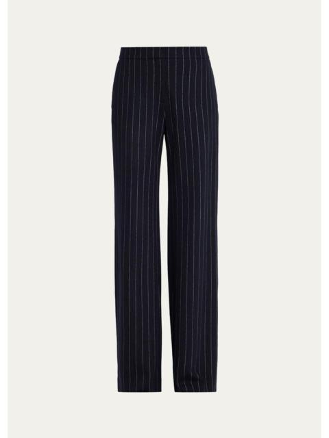 Lafayette 148 New York Lafayette Pinstripe Flare-Leg Pants