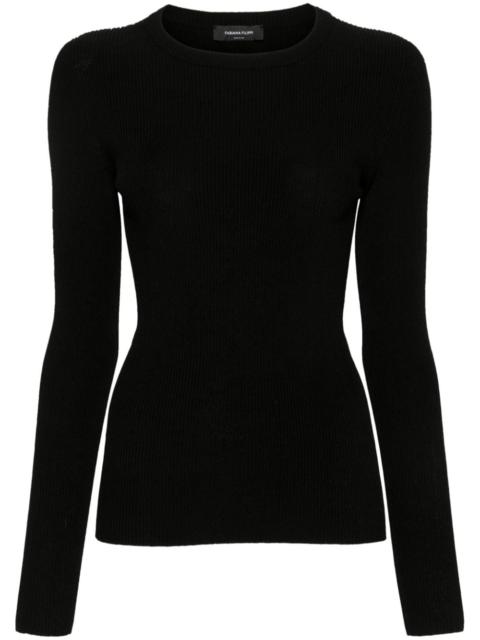 FABIANA FILIPPI crew-neck ribbed jumper