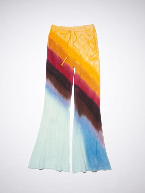 Acne Studios Rainbow cotton sweatpants - Coffee brown