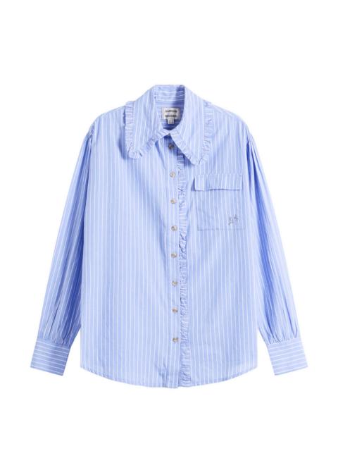 DAMSON MADDER. Damson Madder Kendall Ruffle Shirt