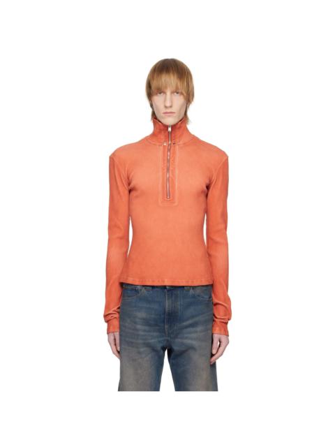 MISBHV Orange Half-Zip Sweater