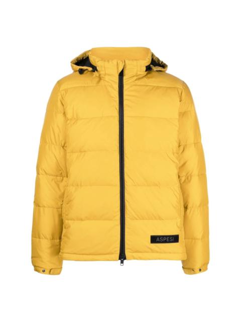 Aspesi logo-patch down puffer jacket