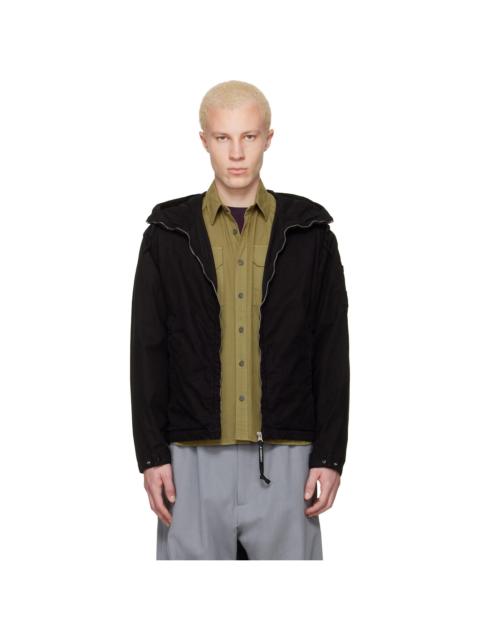C.P. Company Black Micro-Reps Hooded Lens Jacket