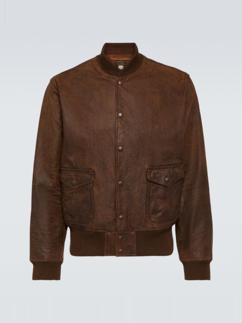 RRL by Ralph Lauren Leather bomber jacket