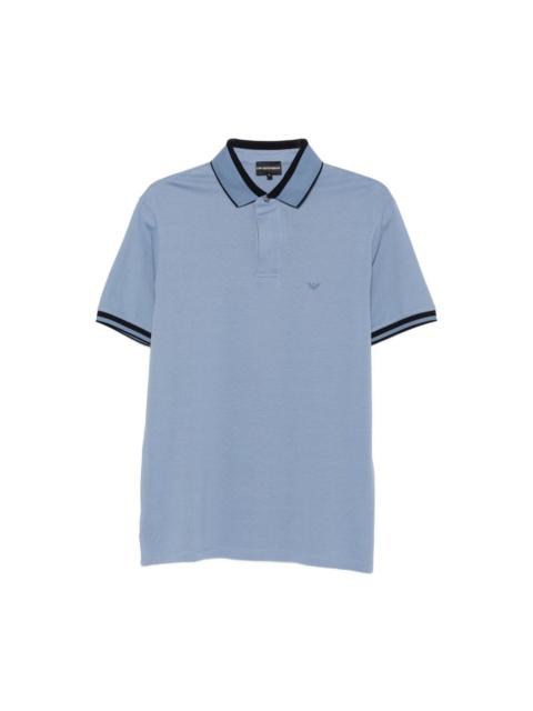 EMPORIO ARMANI Logo cotton polo shirt