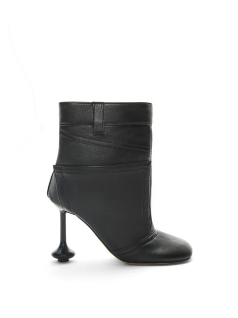 Toy ankle bootie in nappa lambskin