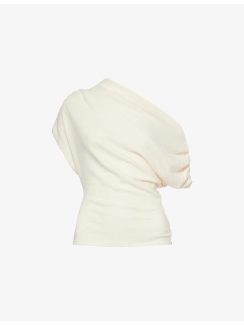 Reformation Iris Off-Shoulder Knitted Top