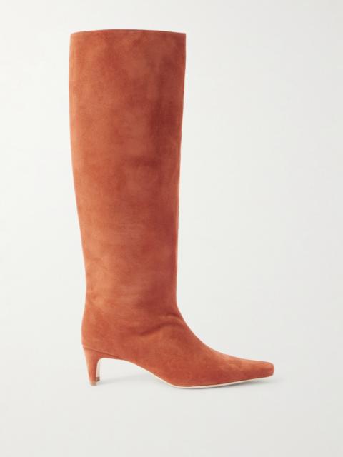 STAUD Wally Suede Knee Boots