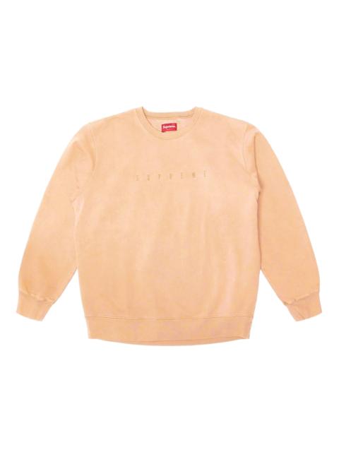 Supreme Supreme Overdyed Crewneck Sweatshirt Peach
