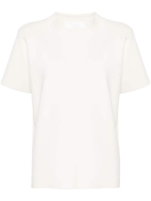 Jil Sander 둥근 목 벌금 늑골 탑