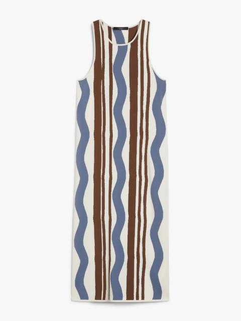 LACCA Patterned viscose yarn dress