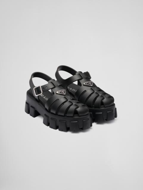 Prada Rubber Monolith sandals