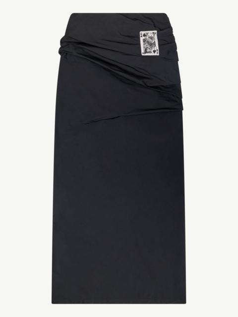 MM6 Maison Margiela Card taffeta skirt