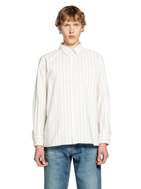 SAINT LAURENT Cassandre Striped Shirt
