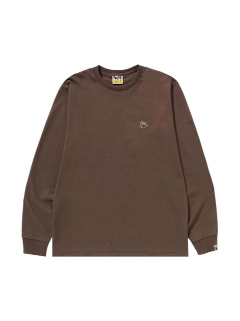 BAPE Bee One Point Long-Sleeve Tee 'Brown'