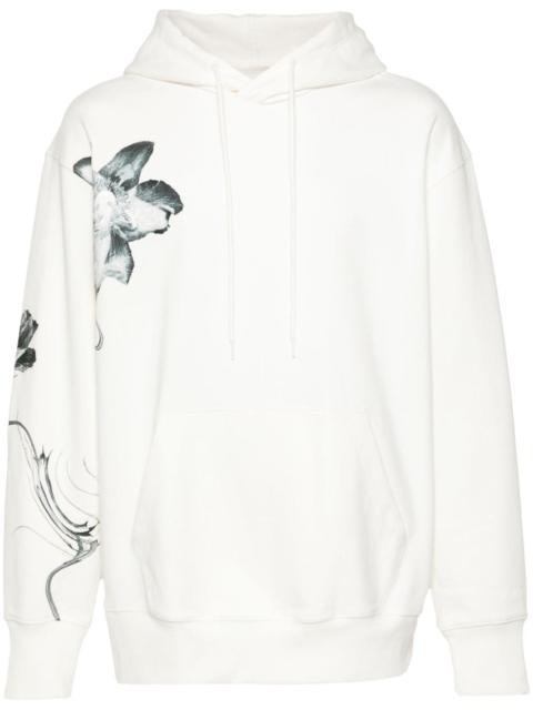 Y-3 floral-print jersey hoodie