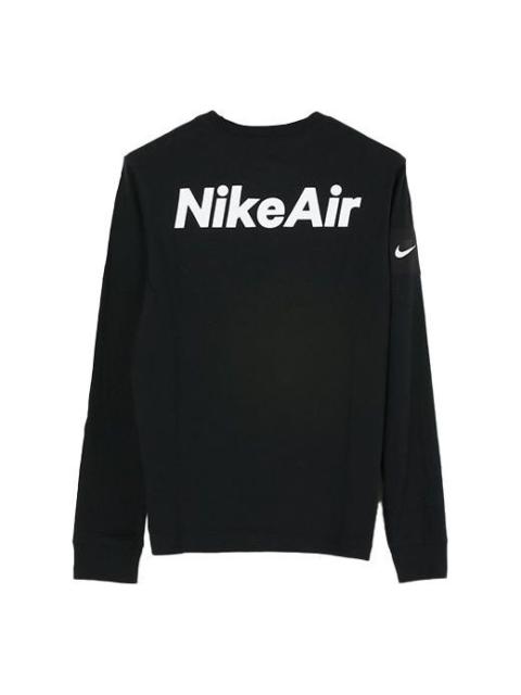 Nike 나이키 캐주얼 스포츠 둥근 목 로고 긴 소매 검정 CU7629-010
