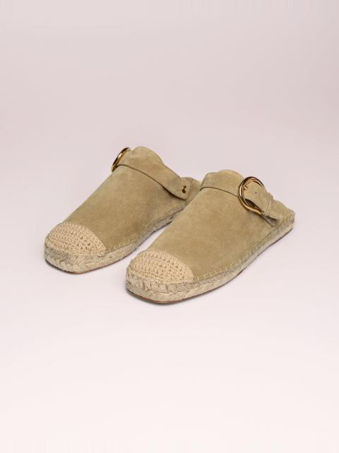 Nanushka Cow Suede Contrast-Toe Espadrilles