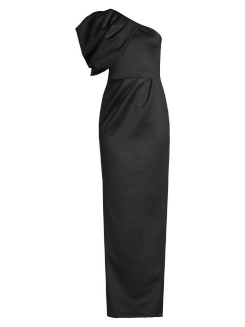Black Halo Women's Egan One-Shoulder Gown - Black
