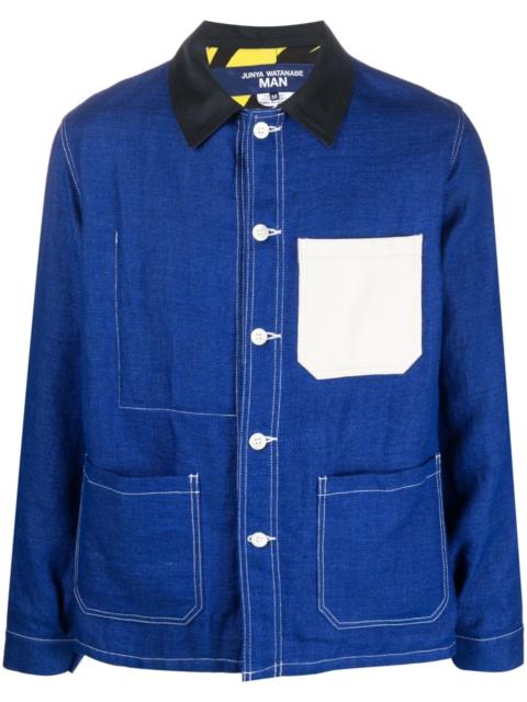 Junya Watanabe MAN x Off White linen-blend shirt jacket
