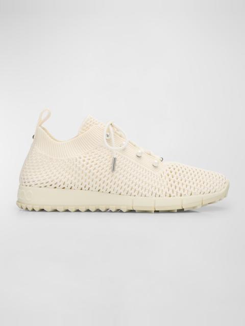 JIMMY CHOO Veles Bamboo Cashmere Knit Trainers | REVERSIBLE