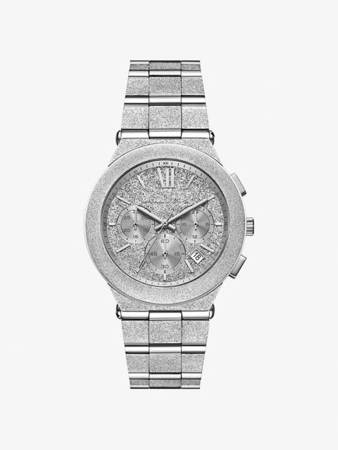 MICHAEL KORS Oversized Billie Frosted Silver-Tone Watch