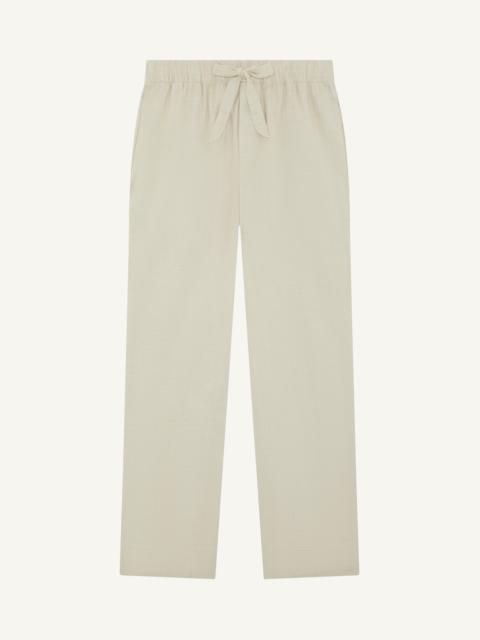 FRESCOBOL CARIOCA LUAN COTTON-LINEN TROUSERS