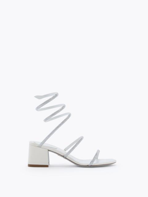 RENE CAOVILLA CLEO WHITE SANDAL 50
